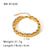 Hip-hop Punk Classic Style Solid Color Stainless Steel Handmade Plating Thick 18k Gold Plated Bracelets