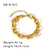 Hip-hop Punk Classic Style Solid Color Stainless Steel Handmade Plating Thick 18k Gold Plated Bracelets