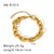 Hip-hop Punk Classic Style Solid Color Stainless Steel Handmade Plating Thick 18k Gold Plated Bracelets