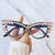 Hip-hop Punk Geometric Ac Special-shaped Mirror Diamond Full Frame Glasses