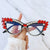 Hip-hop Punk Geometric Ac Special-shaped Mirror Diamond Full Frame Glasses