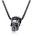 Hip-hop Punk Skull Titanium Steel Plating Unisex Pendant Necklace