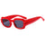 Hip-hop Punk Solid Color Ac Square Full Frame Men's Sunglasses