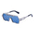 Hip-hop Punk Solid Color Pc Square Full Frame Men's Sunglasses