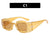 Hip-hop Punk Streetwear Geometric Ac Special-shaped Mirror Full Frame Women's Sunglasses