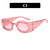 Hip-hop Punk Streetwear Geometric Ac Special-shaped Mirror Full Frame Women's Sunglasses