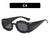 Hip-hop Punk Streetwear Geometric Ac Special-shaped Mirror Full Frame Women's Sunglasses