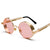 Hip-hop Punk Streetwear Round Pc Round Frame Full Frame Men's Sunglasses