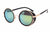 Hip-hop Punk Streetwear Solid Color Ac Round Frame Full Frame Men's Sunglasses