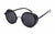 Hip-hop Punk Streetwear Solid Color Ac Round Frame Full Frame Men's Sunglasses