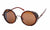 Hip-hop Punk Streetwear Solid Color Ac Round Frame Full Frame Men's Sunglasses