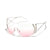 Hip-hop Punk Streetwear Solid Color Pc Square Frameless Women's Sunglasses