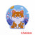 Hip-hop Retro Color Block Embroidery Thread Cloth Sticker 1 Piece