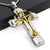 Hip-hop Retro Cross Metal Plating Gold Plated Men's Pendant Necklace