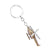 Hip-hop Retro Cross Windmill Alloy Irregular Keychain