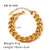 Hip-hop Retro Lock Stainless Steel Plating Chain 18k Gold Plated Bracelets