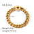 Hip-hop Retro Lock Stainless Steel Plating Chain 18k Gold Plated Bracelets