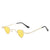 Hip-hop Retro Punk Heart Shape Pc Special-shaped Mirror Full Frame Women's Sunglasses