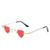 Hip-hop Retro Punk Heart Shape Pc Special-shaped Mirror Full Frame Women's Sunglasses