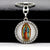 Hip-hop Retro Round Alloy Inlay Rhinestones Keychain