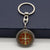 Hip-hop Retro Round Alloy Inlay Rhinestones Keychain