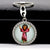 Hip-hop Retro Round Alloy Inlay Rhinestones Keychain