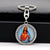 Hip-hop Retro Round Alloy Inlay Rhinestones Keychain