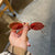 Hip-hop Retro Round Pc Oval Frame Full Frame Women's Sunglasses