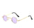 Hip-hop Retro Solid Color Ac Round Frame Full Frame Women's Sunglasses