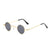 Hip-hop Retro Solid Color Ac Round Frame Full Frame Women's Sunglasses