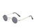 Hip-hop Retro Solid Color Ac Round Frame Full Frame Women's Sunglasses