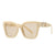 Hip-hop Retro Solid Color Pc Square Full Frame Women's Sunglasses