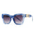 Hip-hop Retro Solid Color Pc Square Full Frame Women's Sunglasses