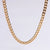 Hip-hop Rock Solid Color Stainless Steel Polishing Plating 18k Gold Plated Long Necklace