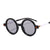 Hip-hop Round Ac Round Frame Patchwork Full Frame Women's Sunglasses