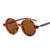 Hip-hop Round Ac Round Frame Patchwork Full Frame Women's Sunglasses