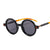 Hip-hop Round Ac Round Frame Patchwork Full Frame Women's Sunglasses