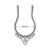 Hip-hop Round Stainless Steel Plating Nose Ring