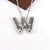 Hip-hop Simple Style Classic Style Letter Copper Silver Plated Pendant Necklace In Bulk