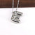 Hip-hop Simple Style Classic Style Letter Copper Silver Plated Pendant Necklace In Bulk