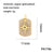 Hip-hop Simple Style Cross Copper Plating Inlay Zircon 18k Gold Plated Charms