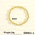 Hip-hop Simple Style Round Copper 18k Gold Plated Bracelets In Bulk