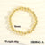 Hip-hop Simple Style Round Copper 18k Gold Plated Bracelets In Bulk