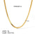 Hip-hop Simple Style Solid Color Stainless Steel 18k Gold Plated Necklace In Bulk