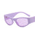 Hip-hop Solid Color Ac Oval Frame Full Frame Women's Sunglasses