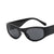 Hip-hop Solid Color Ac Oval Frame Full Frame Women's Sunglasses