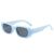 Hip-hop Solid Color Ac Square Full Frame Men's Sunglasses