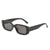 Hip-hop Solid Color Ac Square Full Frame Men's Sunglasses