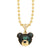 Hip-hop Streetwear Bear Copper 18k Gold Plated Zircon Pendant Necklace In Bulk