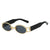 Hip-hop Streetwear Geometric Pc Oval Frame Full Frame Women's Sunglasses